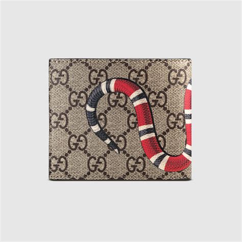 gucci snake print slip ons|gucci wallet snake original.